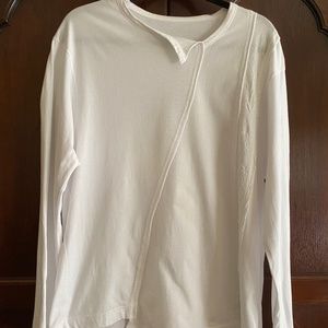 Ground Y  by Yohji Yamamoto long sleeve  white t-shirt